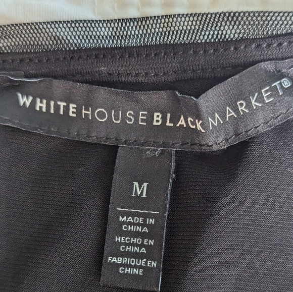 EUC Romantic Sequin Flower Tee from White House Black Market Size M - Picture 7 of 10